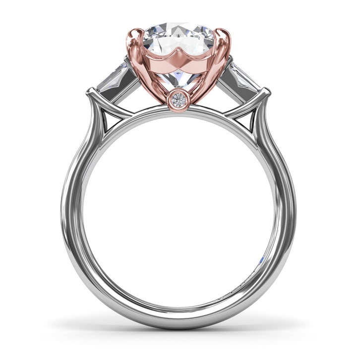 Double Tapered Baguette Diamond Engagement Ring