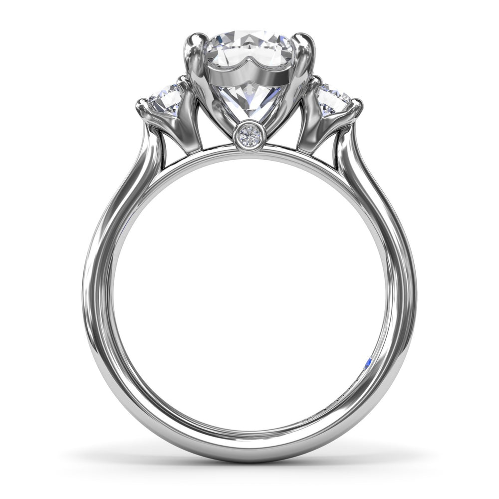 Three-Stone Round Diamond Engagement Ring
