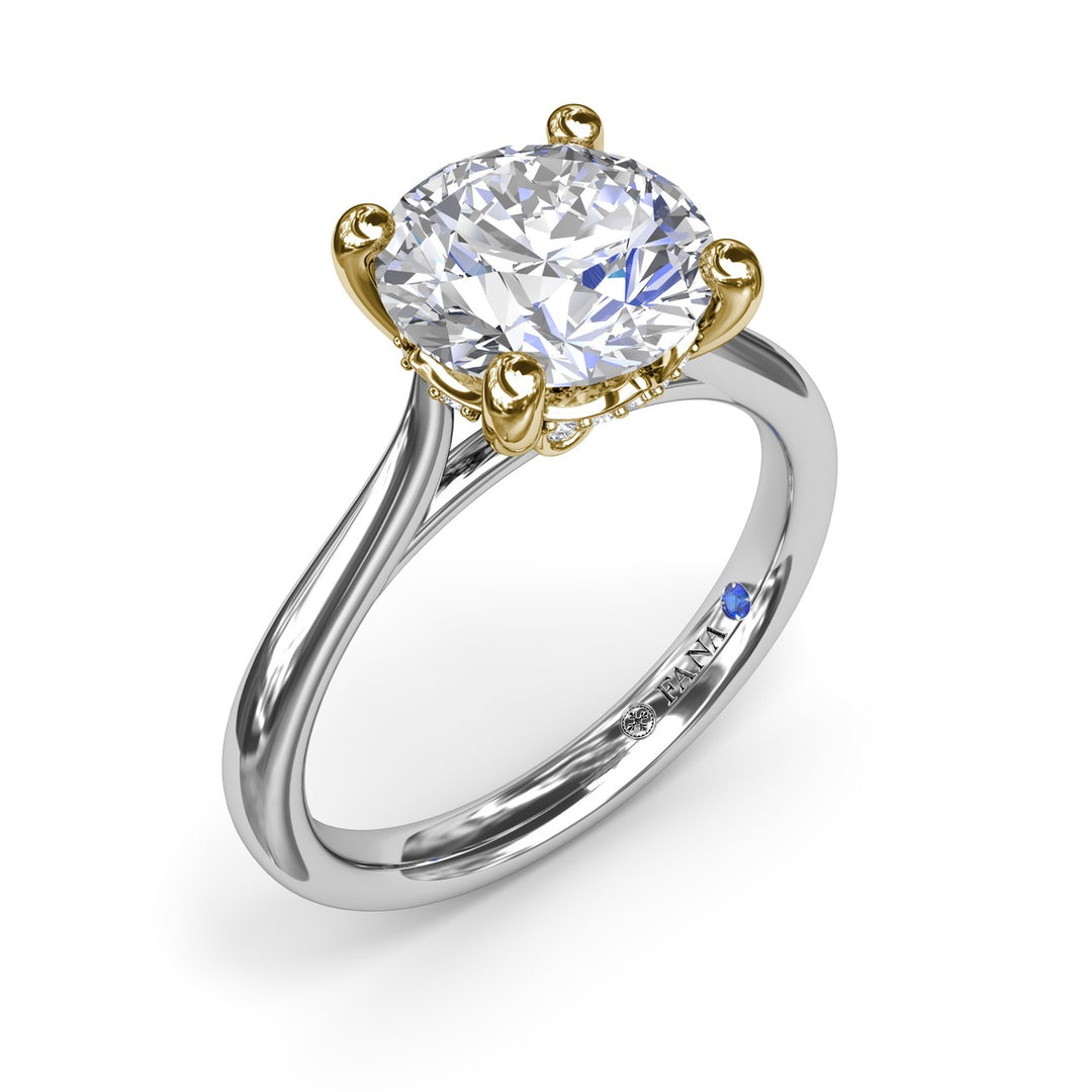 Classic Round Diamond Engagement Ring