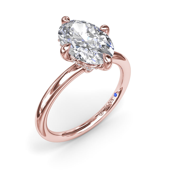 Four Prong Solitaire Diamond Engagement Ring