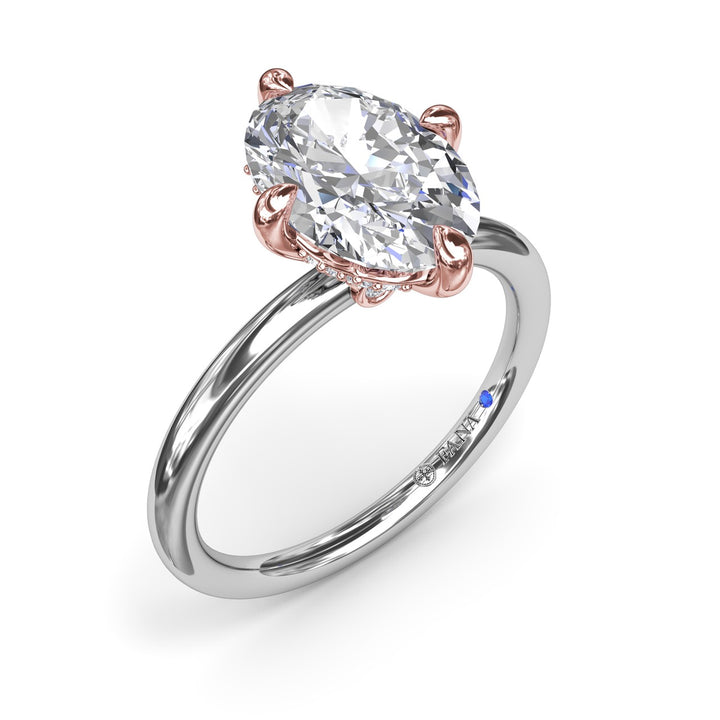 Four Prong Solitaire Diamond Engagement Ring