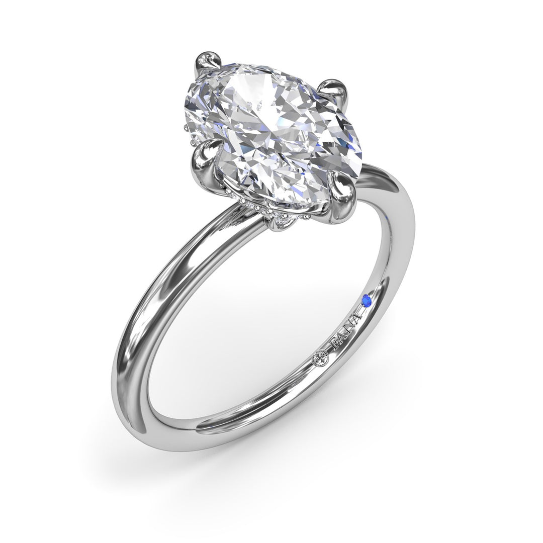 Four Prong Solitaire Diamond Engagement Ring