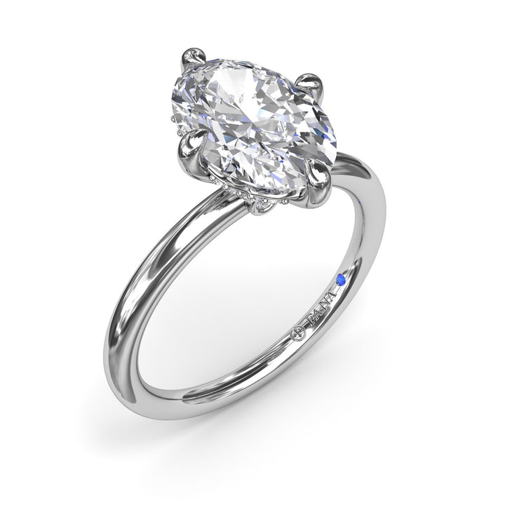 Four Prong Solitaire Diamond Engagement Ring