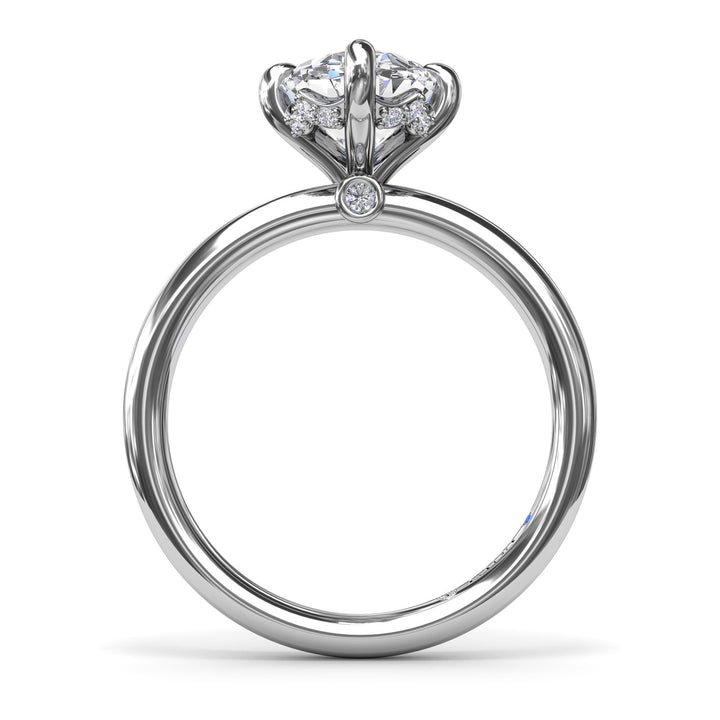 Four Prong Solitaire Diamond Engagement Ring