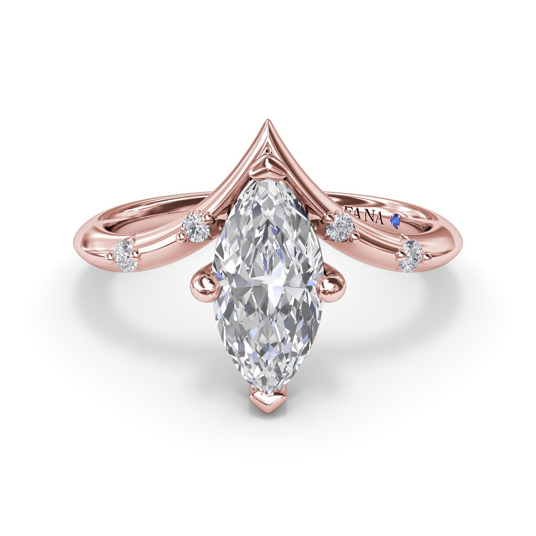 Flush V-Shape Engagement RIng