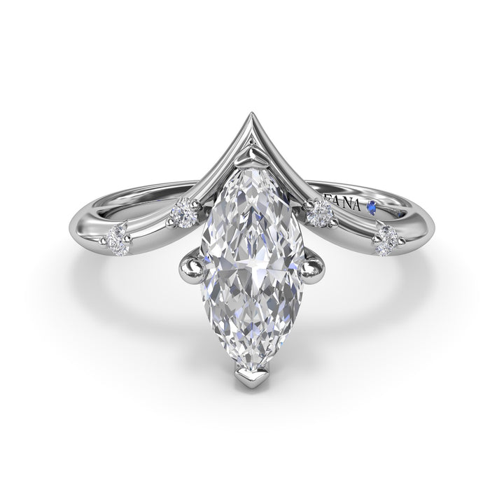 Flush V-Shape Engagement RIng