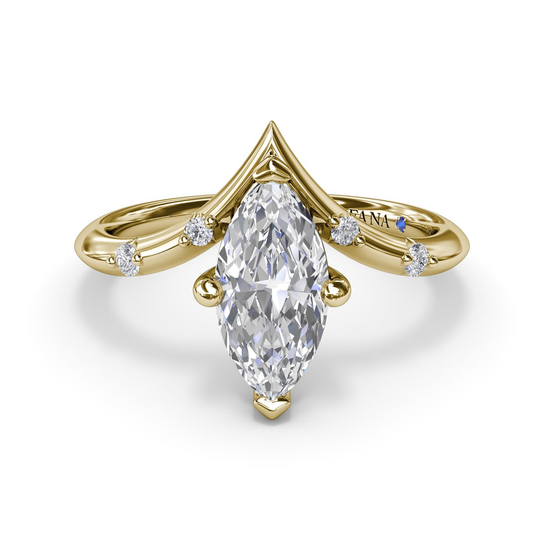 Flush V-Shape Engagement RIng