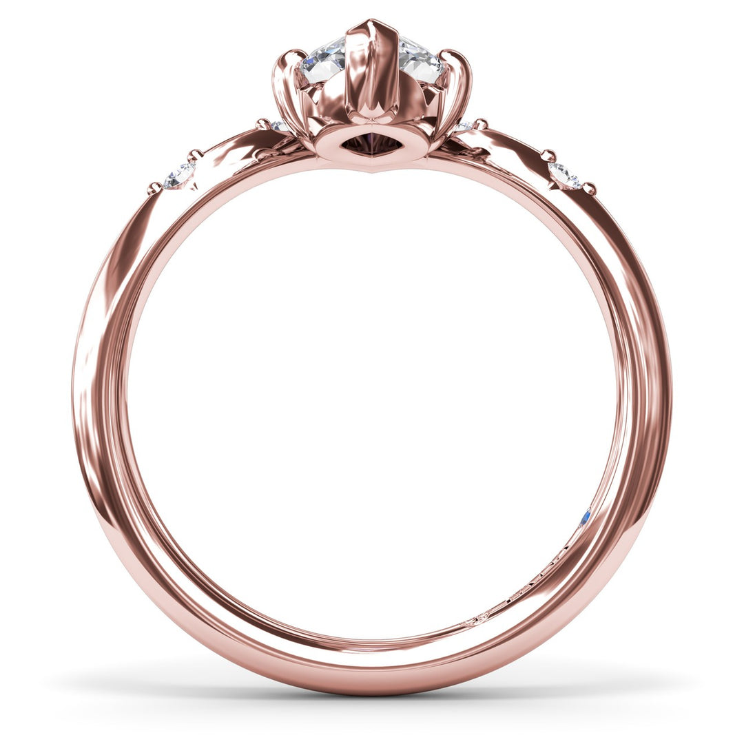 Flush V-Shape Engagement RIng