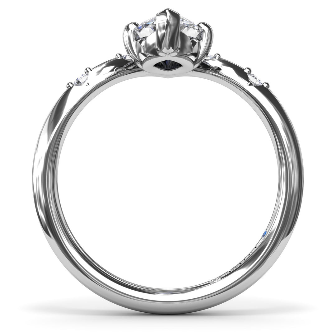 Flush V-Shape Engagement RIng