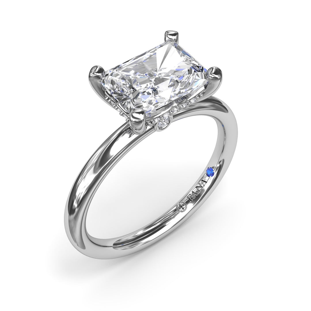 Radiant East West Engagement Ring