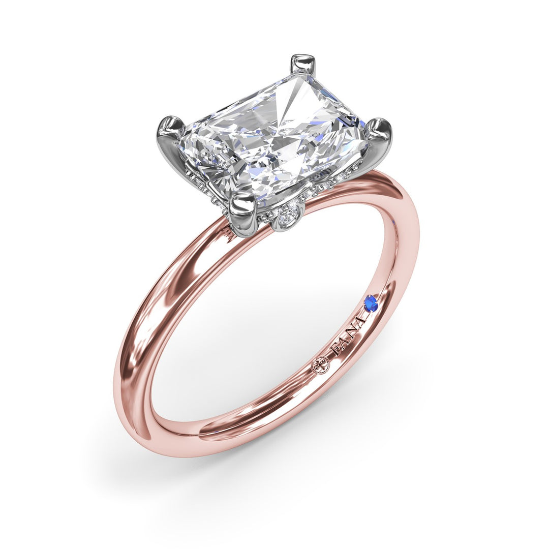 Radiant East West Engagement Ring