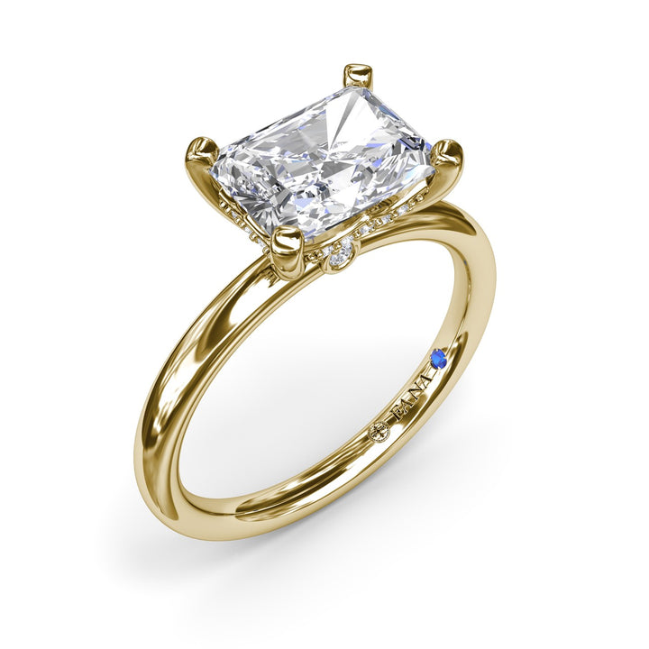 Radiant East West Engagement Ring