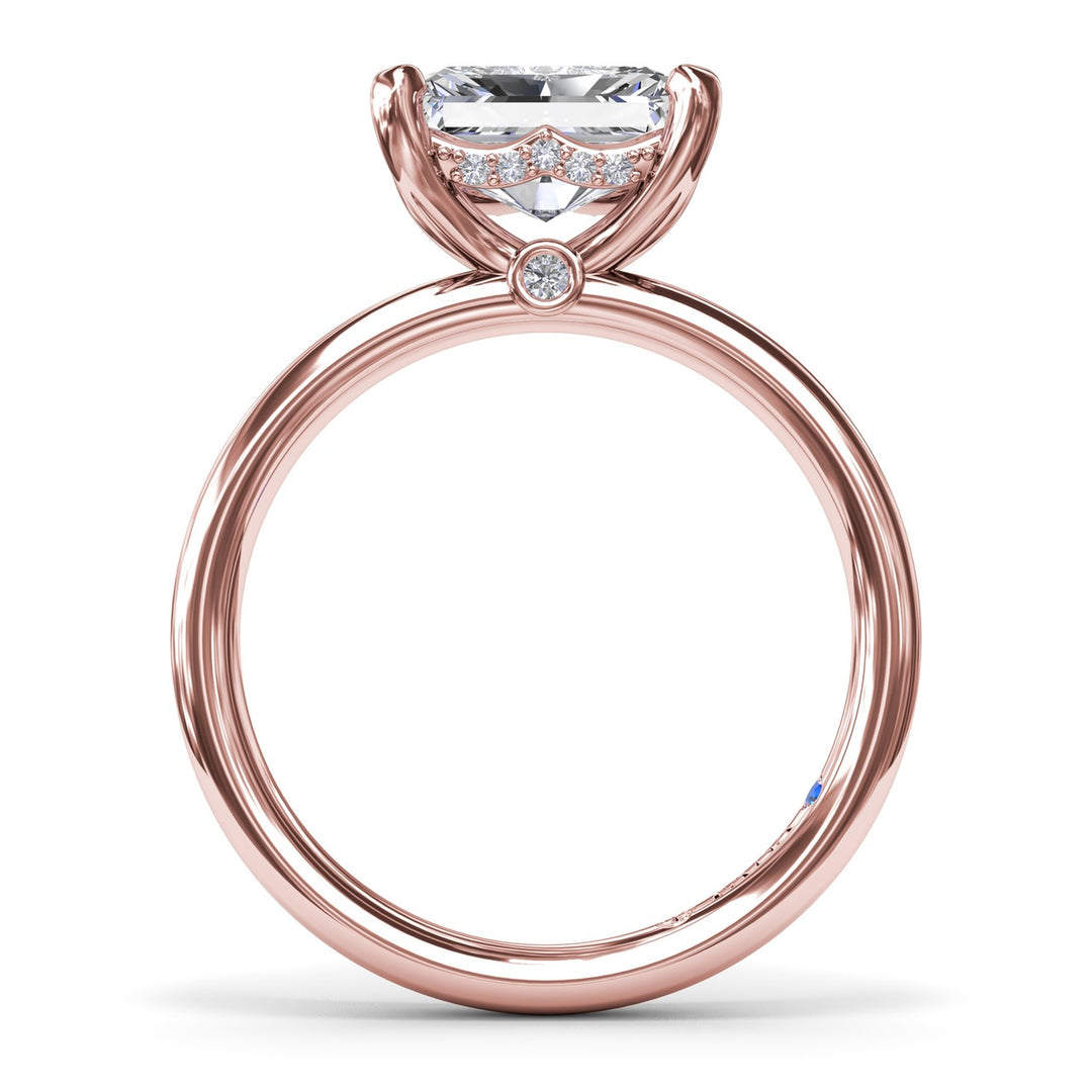 Radiant East West Engagement Ring