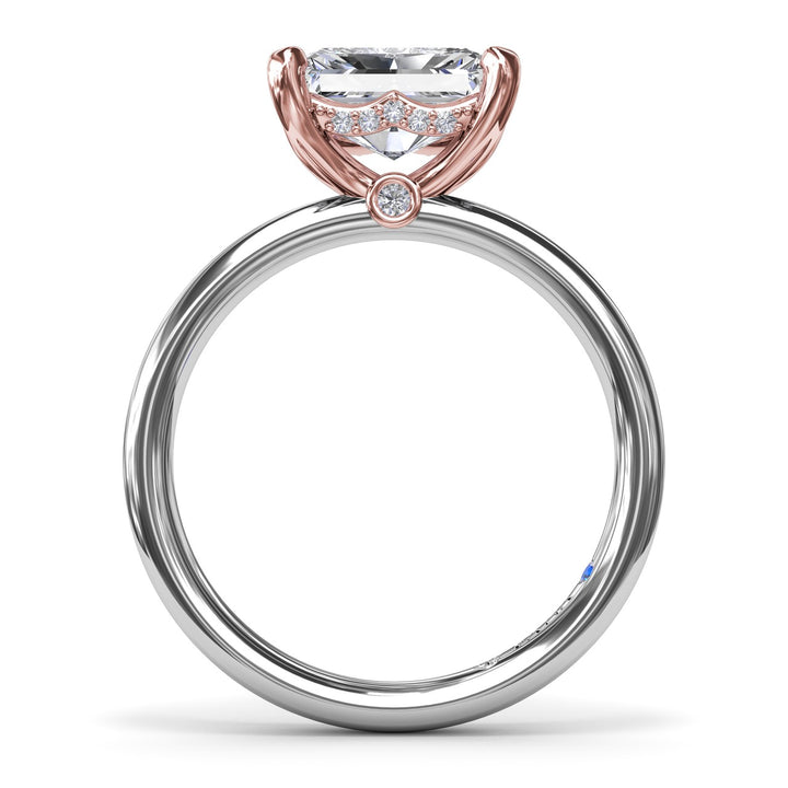 Radiant East West Engagement Ring
