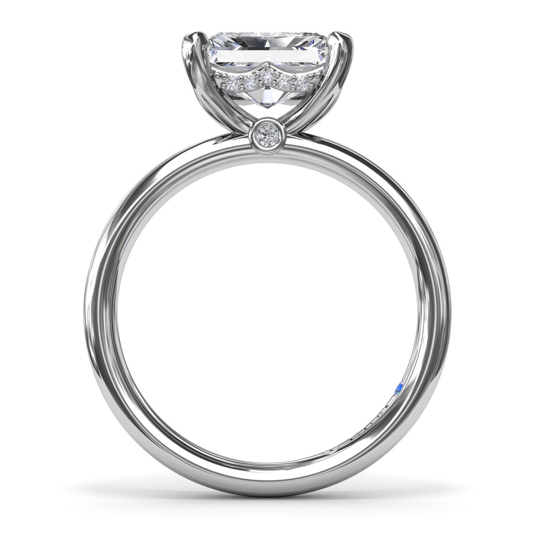 Radiant East West Engagement Ring