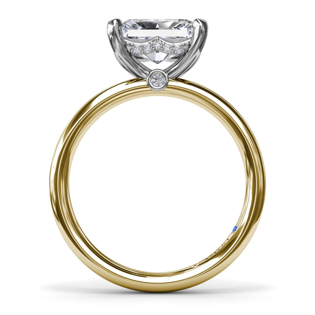 Radiant East West Engagement Ring