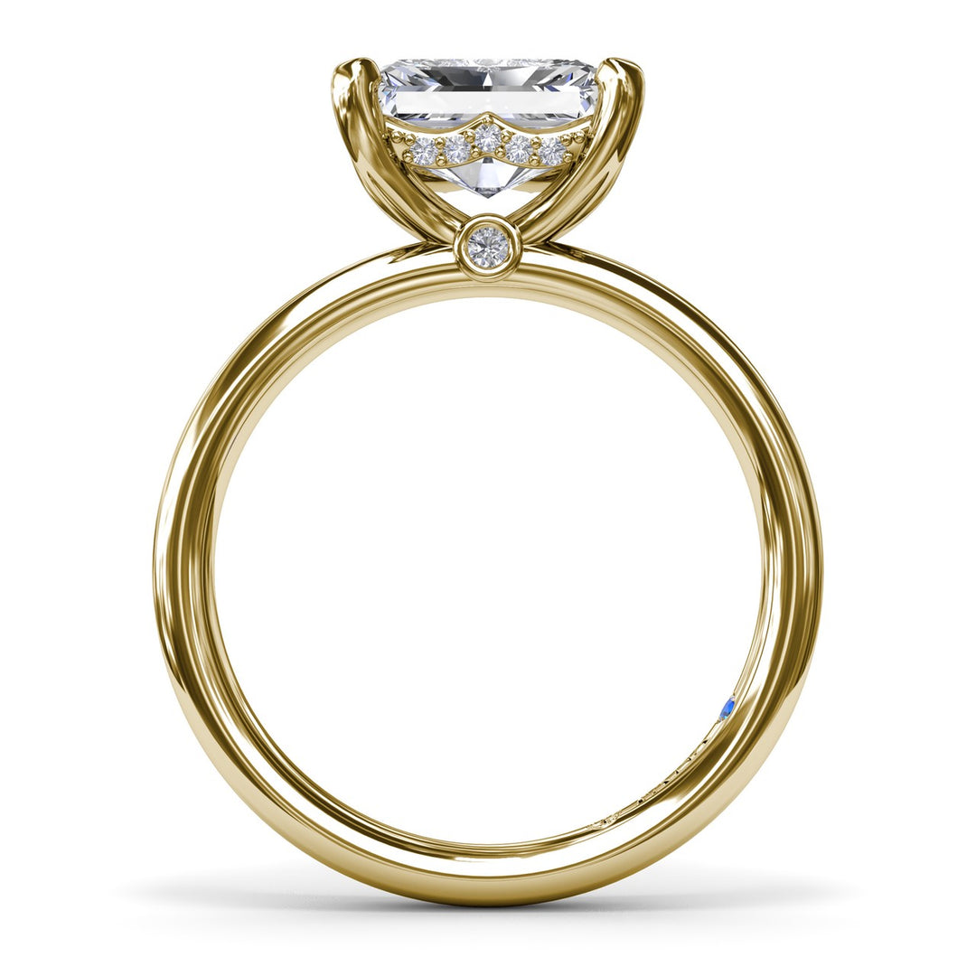Radiant East West Engagement Ring