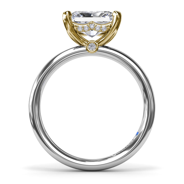 Radiant East West Engagement Ring