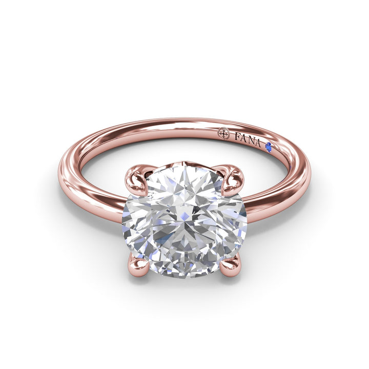 Solitaire Round Diamond Engagement Ring