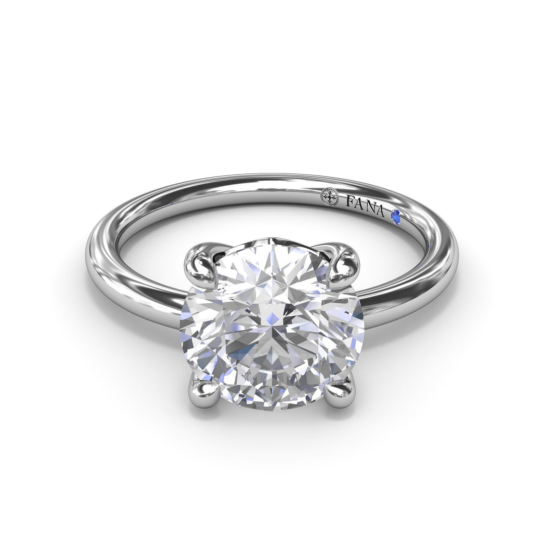 Solitaire Round Diamond Engagement Ring