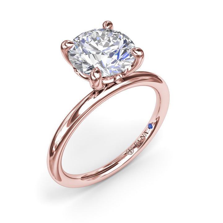 Solitaire Round Diamond Engagement Ring