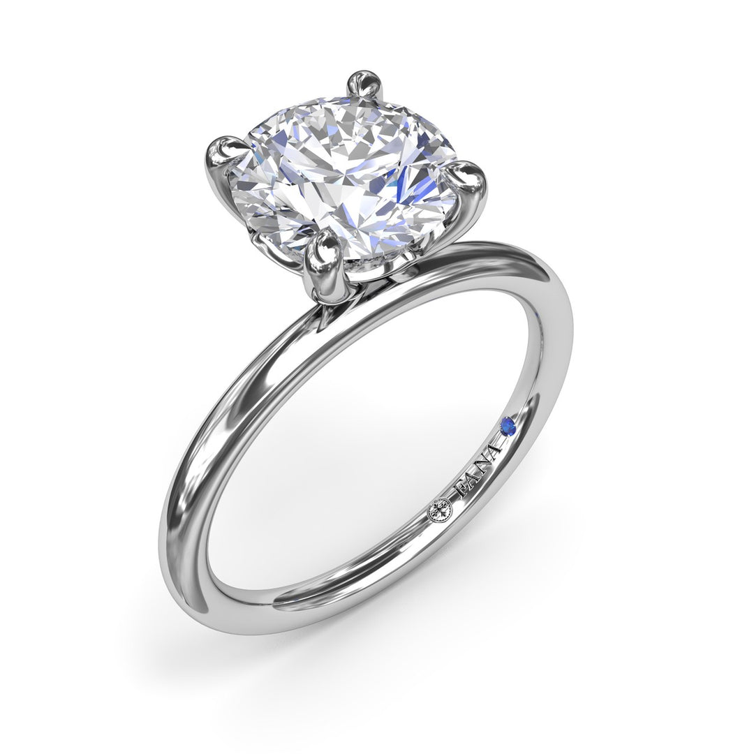 Solitaire Round Diamond Engagement Ring