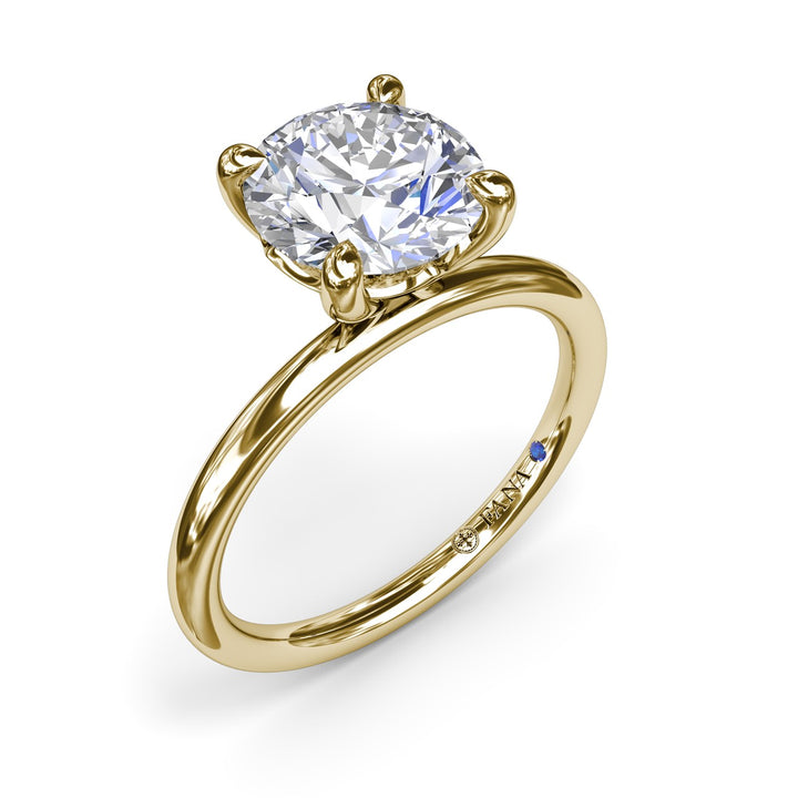 Solitaire Round Diamond Engagement Ring