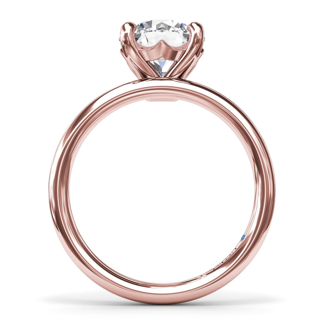 Solitaire Round Diamond Engagement Ring
