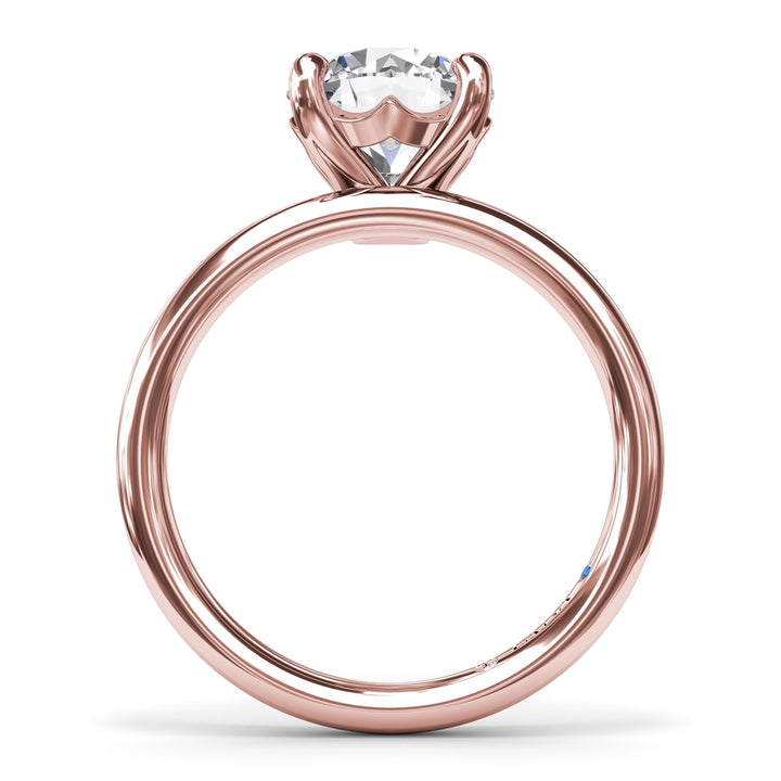 Solitaire Round Diamond Engagement Ring