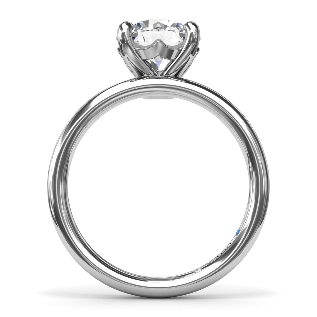 Solitaire Round Diamond Engagement Ring