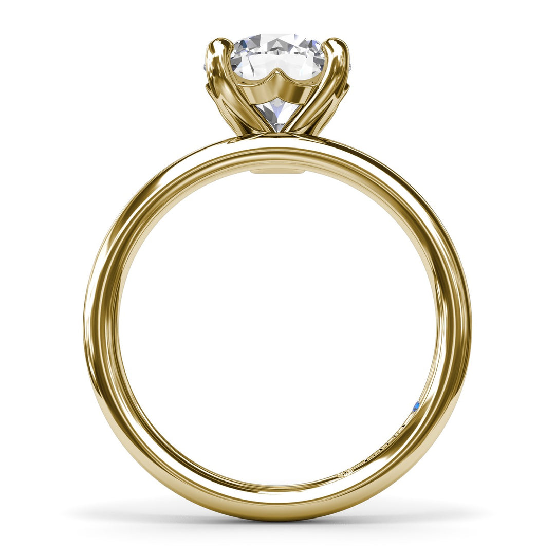 Solitaire Round Diamond Engagement Ring