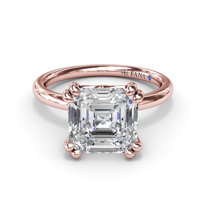 Asscher Cut Diamond Engagement Ring