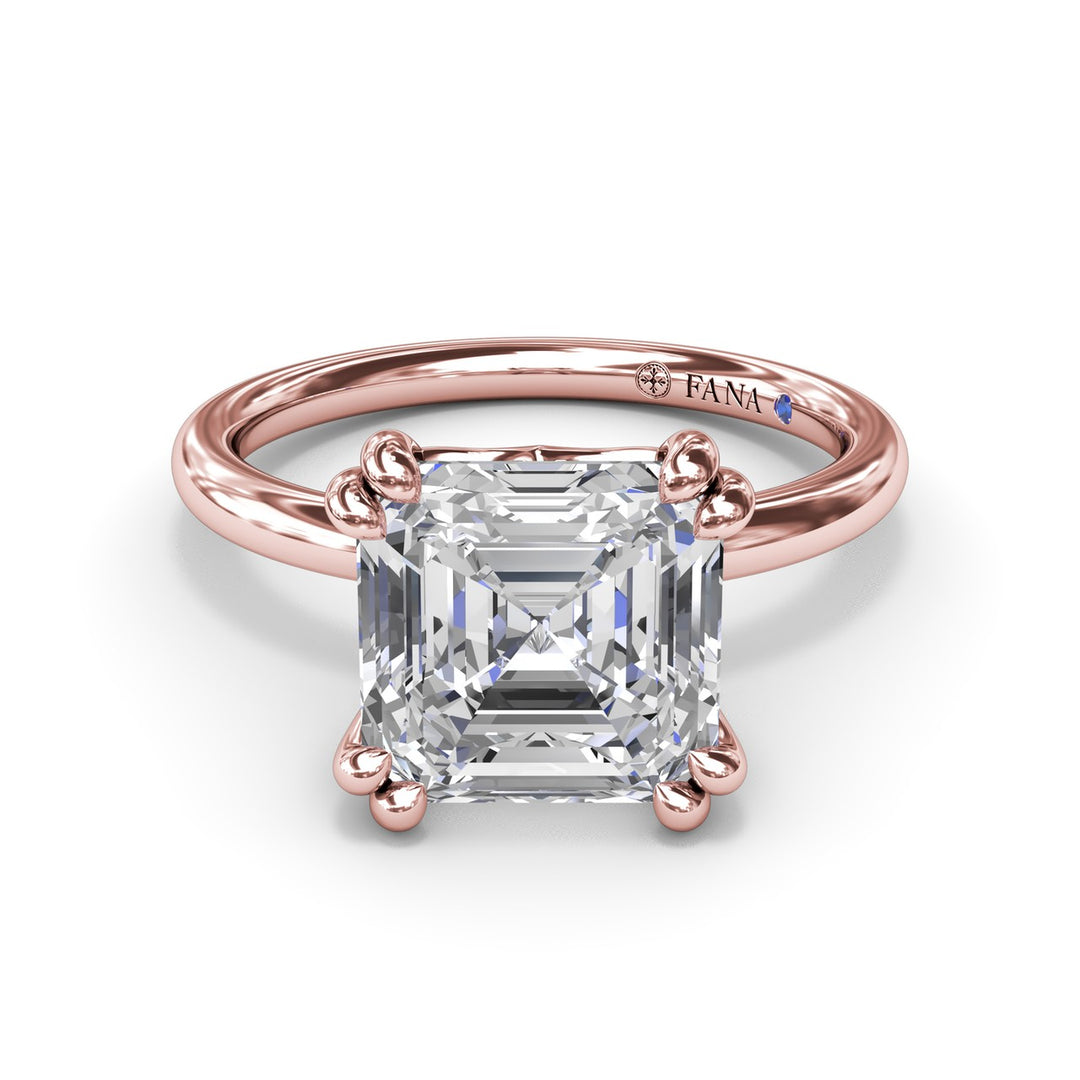 Asscher Cut Diamond Engagement Ring