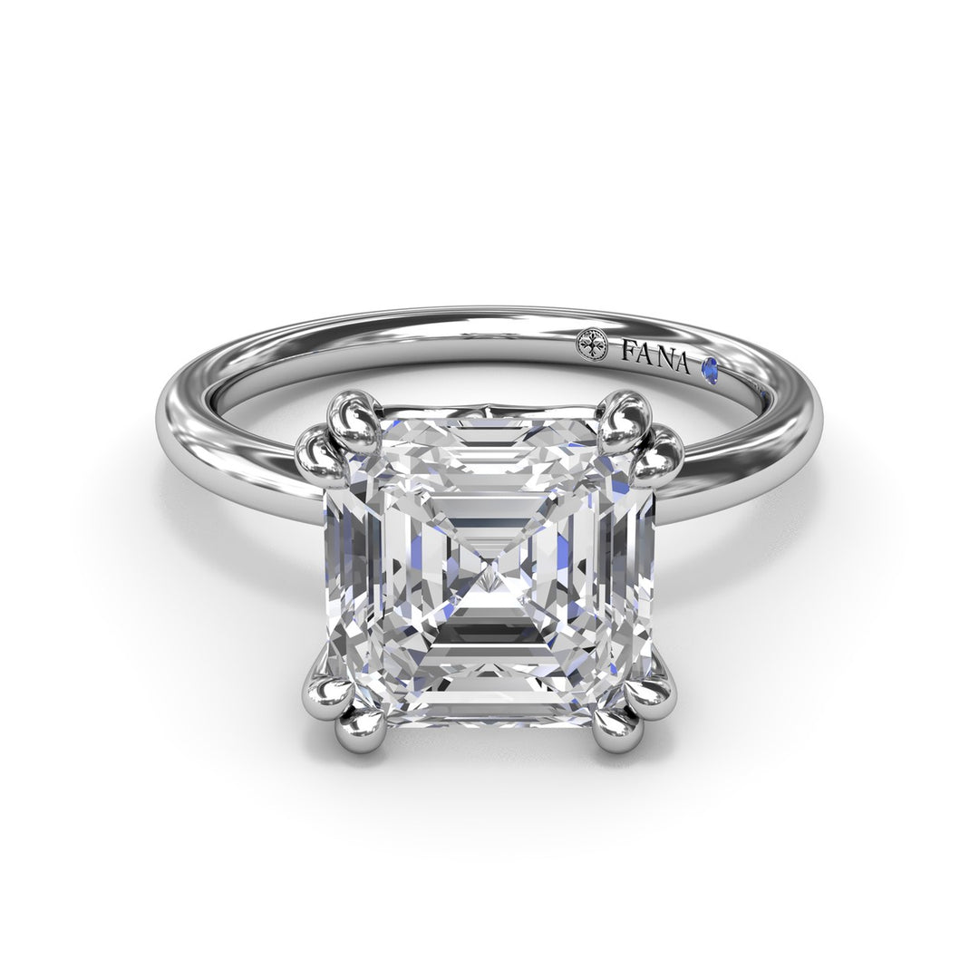 Asscher Cut Diamond Engagement Ring