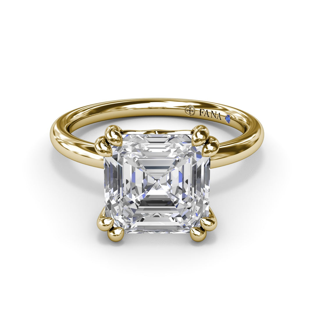 Asscher Cut Diamond Engagement Ring