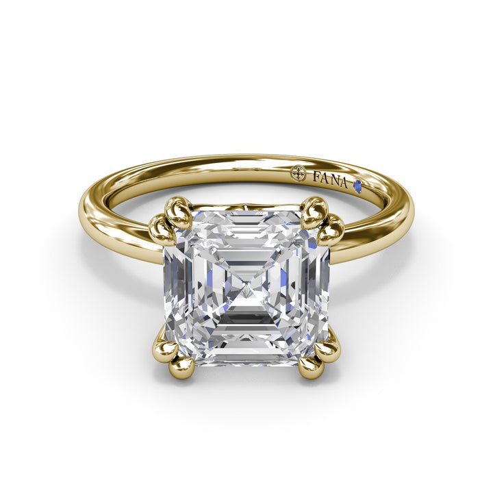 Asscher Cut Diamond Engagement Ring