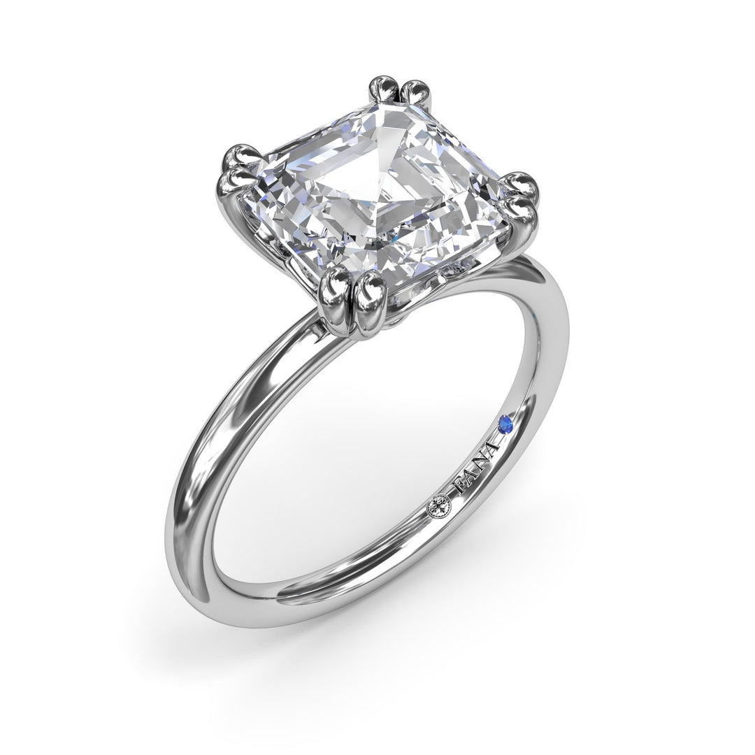 Asscher Cut Diamond Engagement Ring