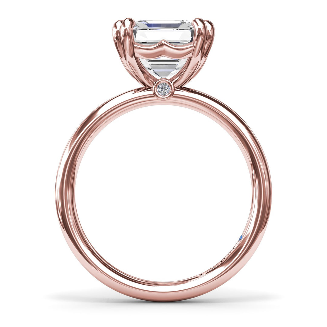 Asscher Cut Diamond Engagement Ring