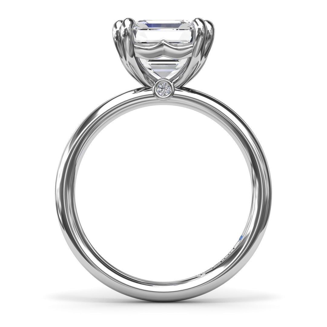 Asscher Cut Diamond Engagement Ring