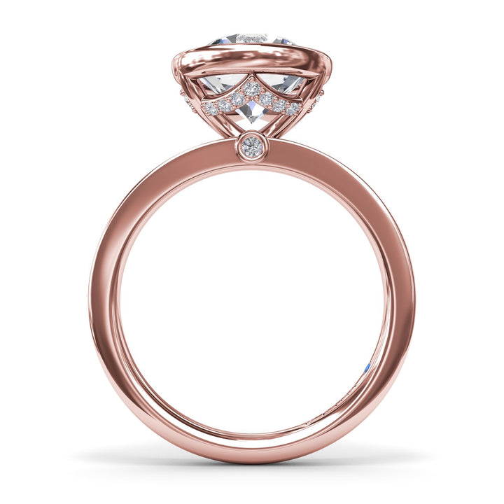 Bezel-Set Round Diamond Engagement Ring