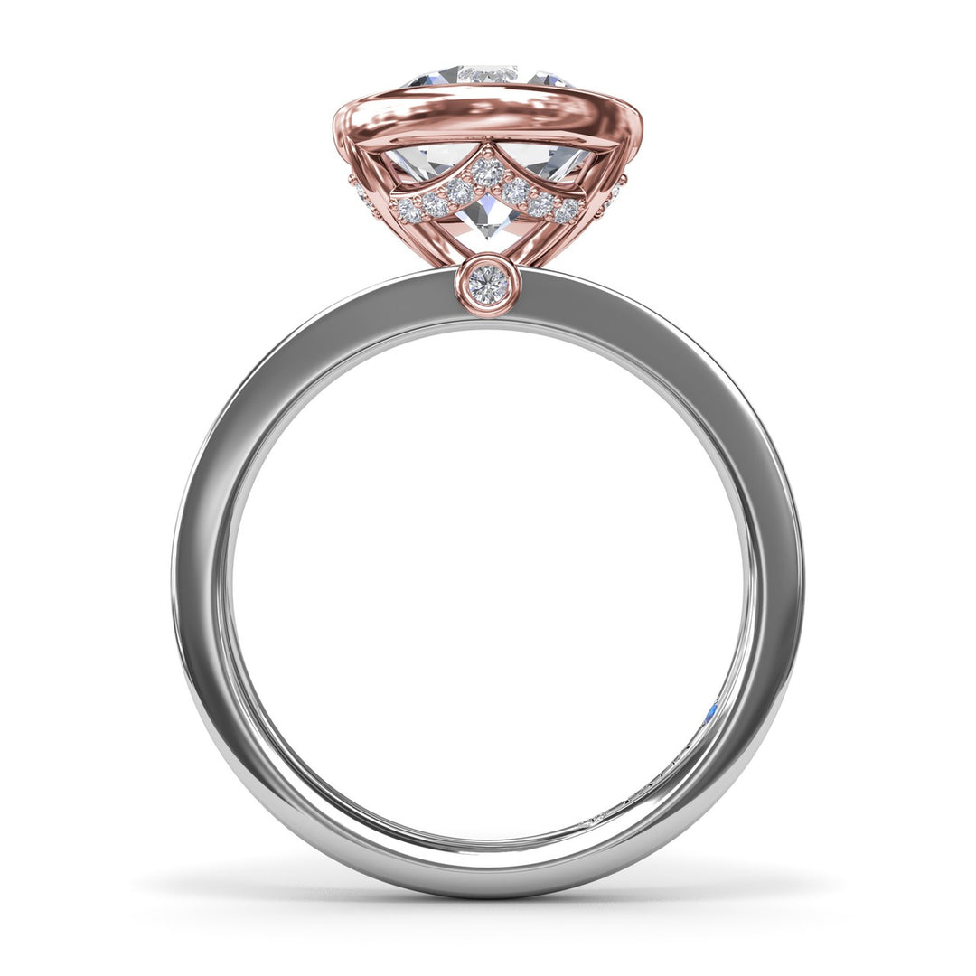 Bezel-Set Round Diamond Engagement Ring