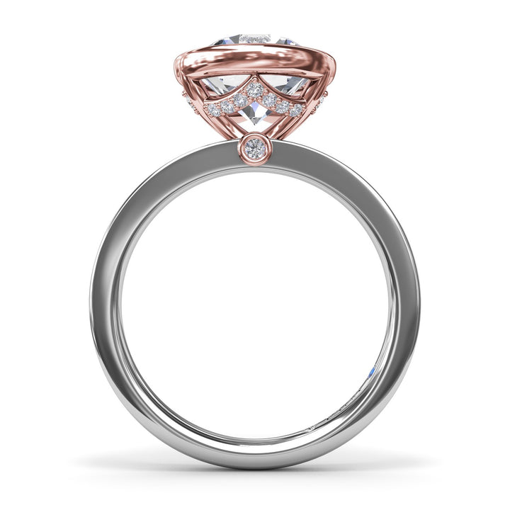 Bezel-Set Round Diamond Engagement Ring