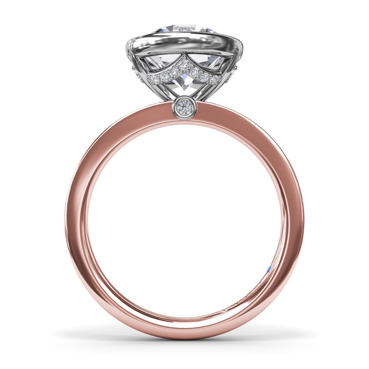 Bezel-Set Round Diamond Engagement Ring