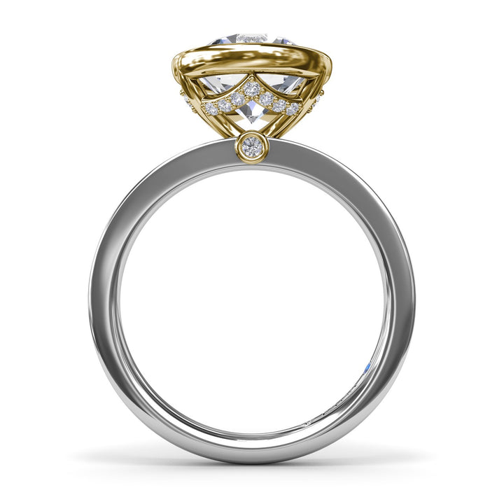 Bezel-Set Round Diamond Engagement Ring