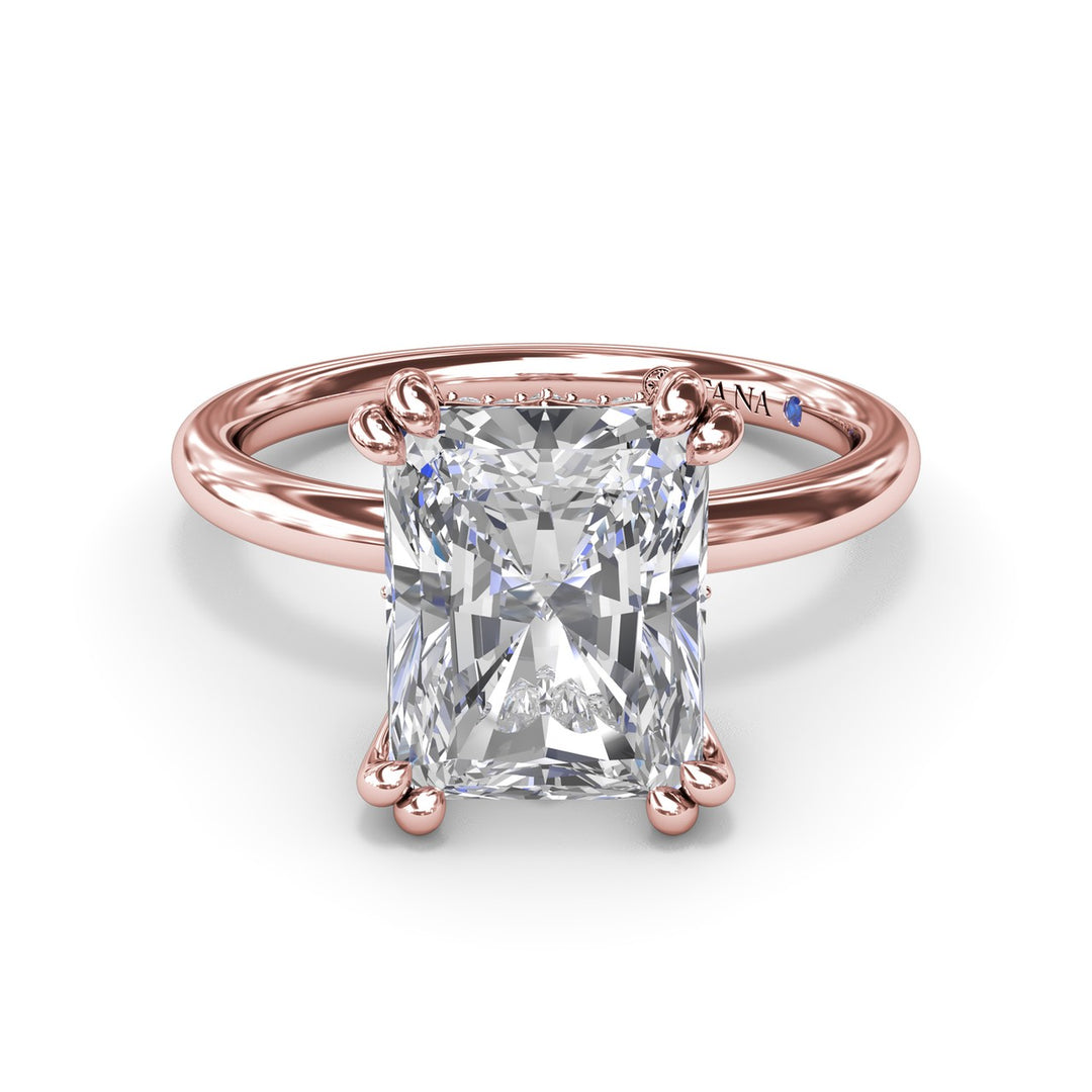 Solitaire Radiant Diamond Engagement Ring