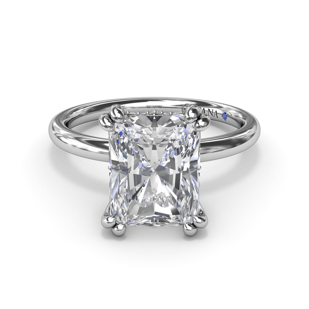 Solitaire Radiant Diamond Engagement Ring