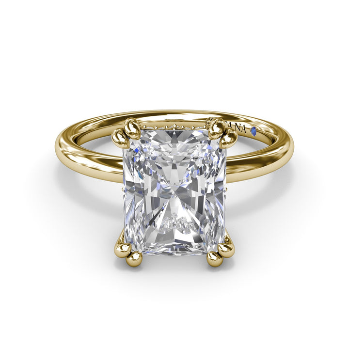 Solitaire Radiant Diamond Engagement Ring
