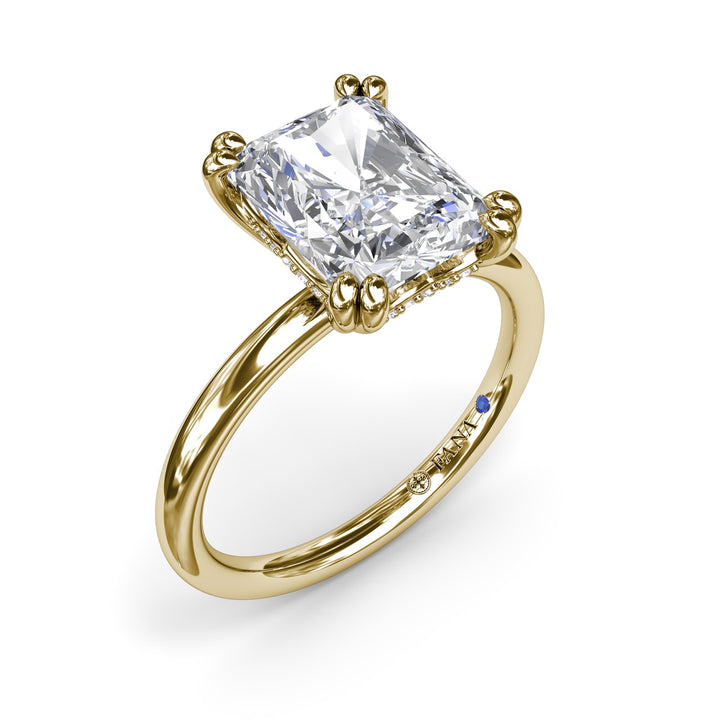 Solitaire Radiant Diamond Engagement Ring