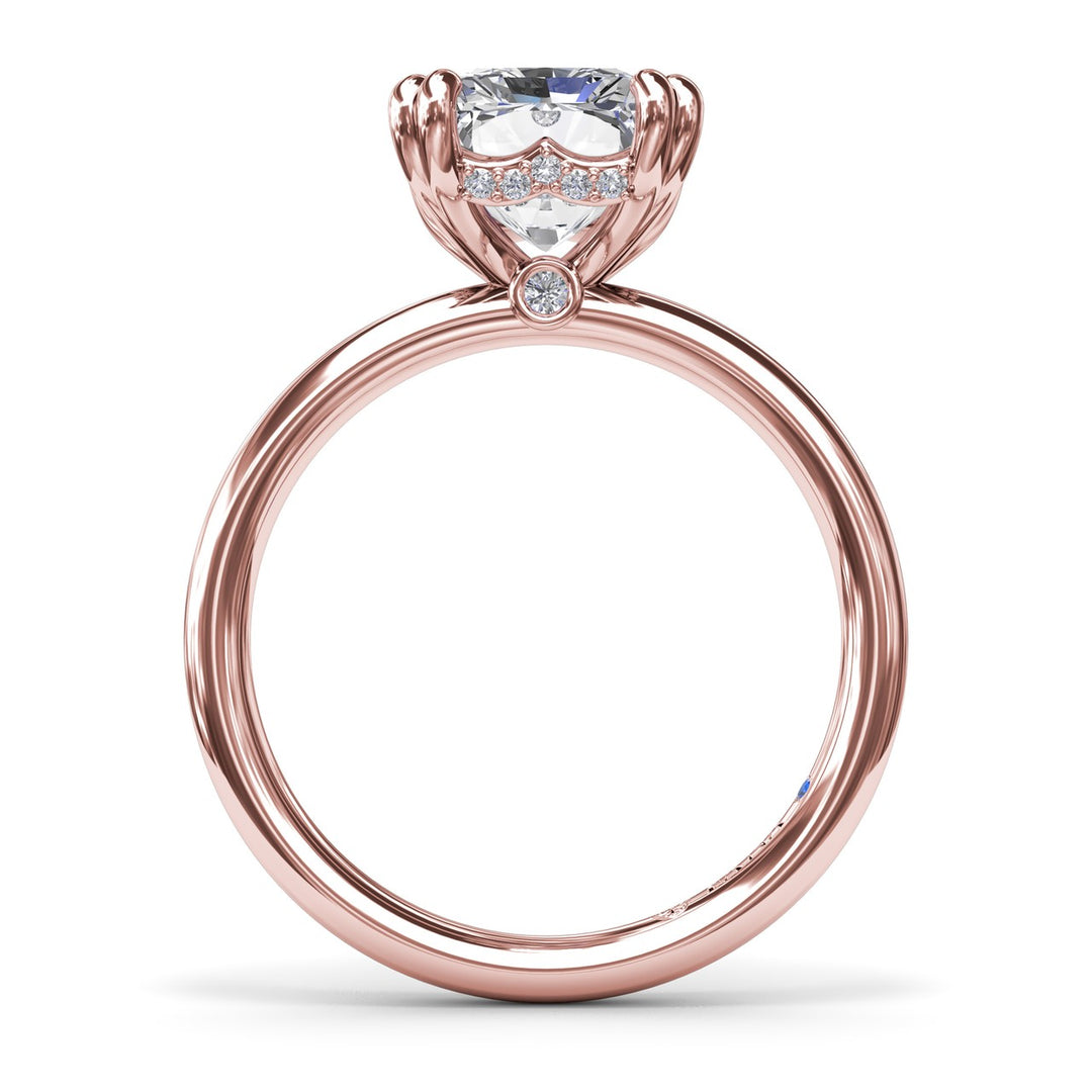 Solitaire Radiant Diamond Engagement Ring