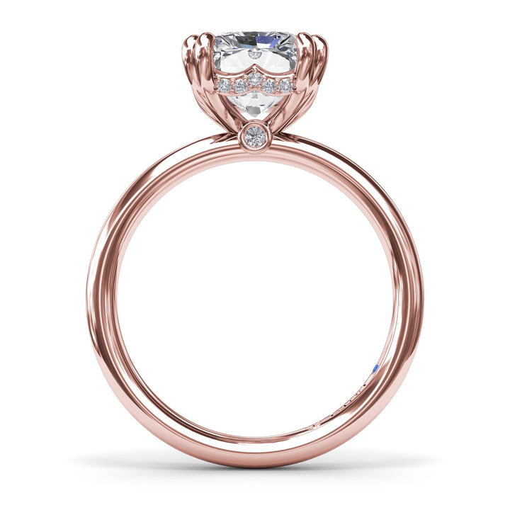 Solitaire Radiant Diamond Engagement Ring